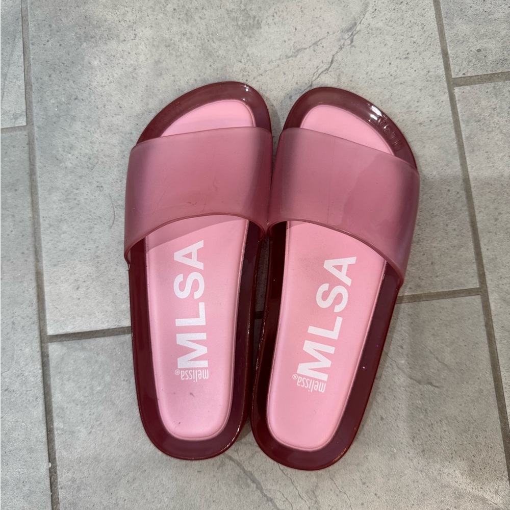 Pink MLSA Slide Sandals